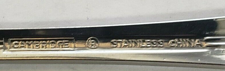 Cambridge Chantal Gold Accent Place Soup Spoon 6 7/8" Stainless2