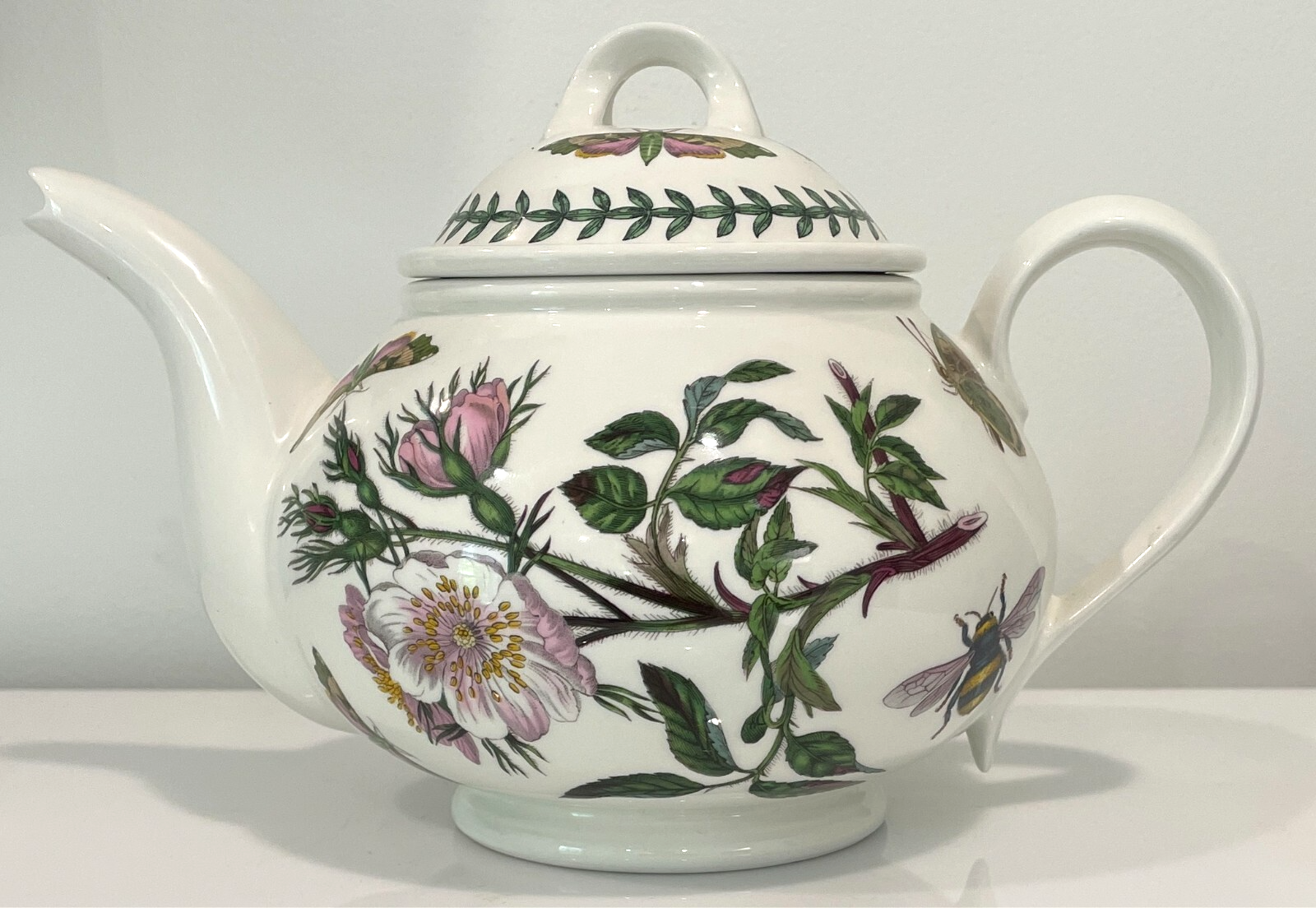 Portmeirion Botanic Garden Teapot and Lid Dog Rose 4 Cup1