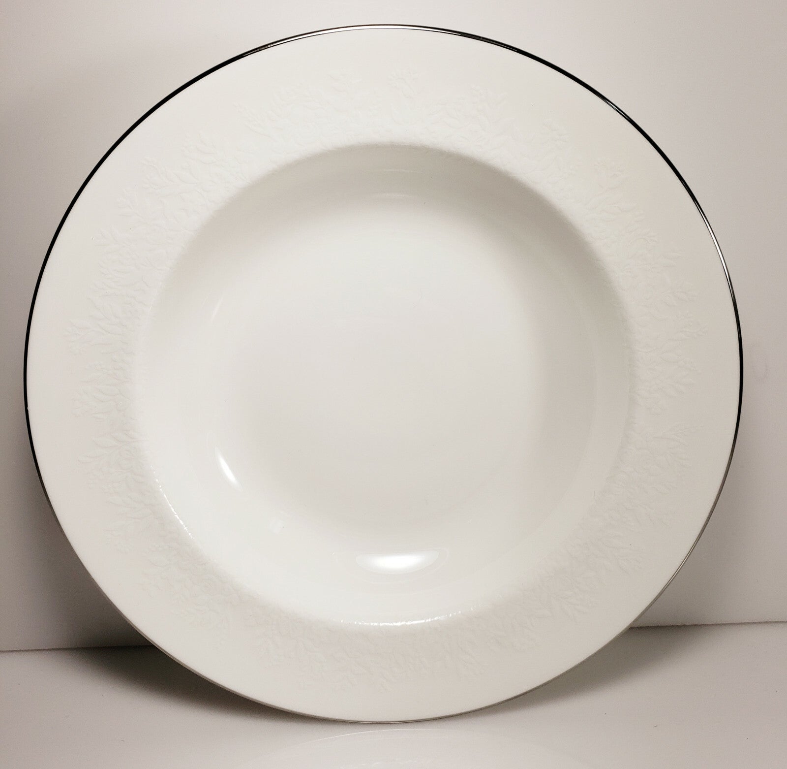Wedgwood Silver Ermine Traditional Soup Bowl 8"0