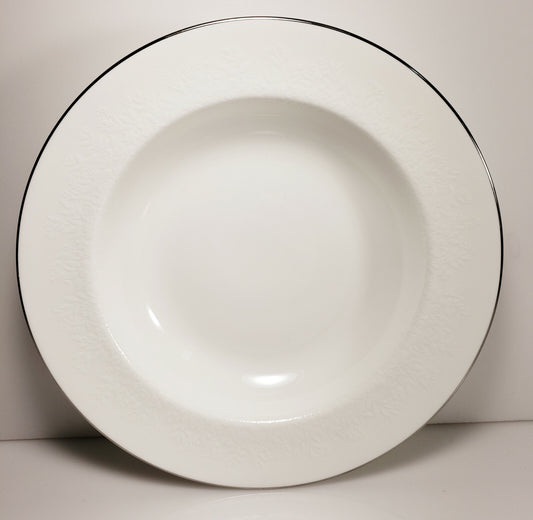 Wedgwood Silver Ermine Traditional Soup Bowl 8"0