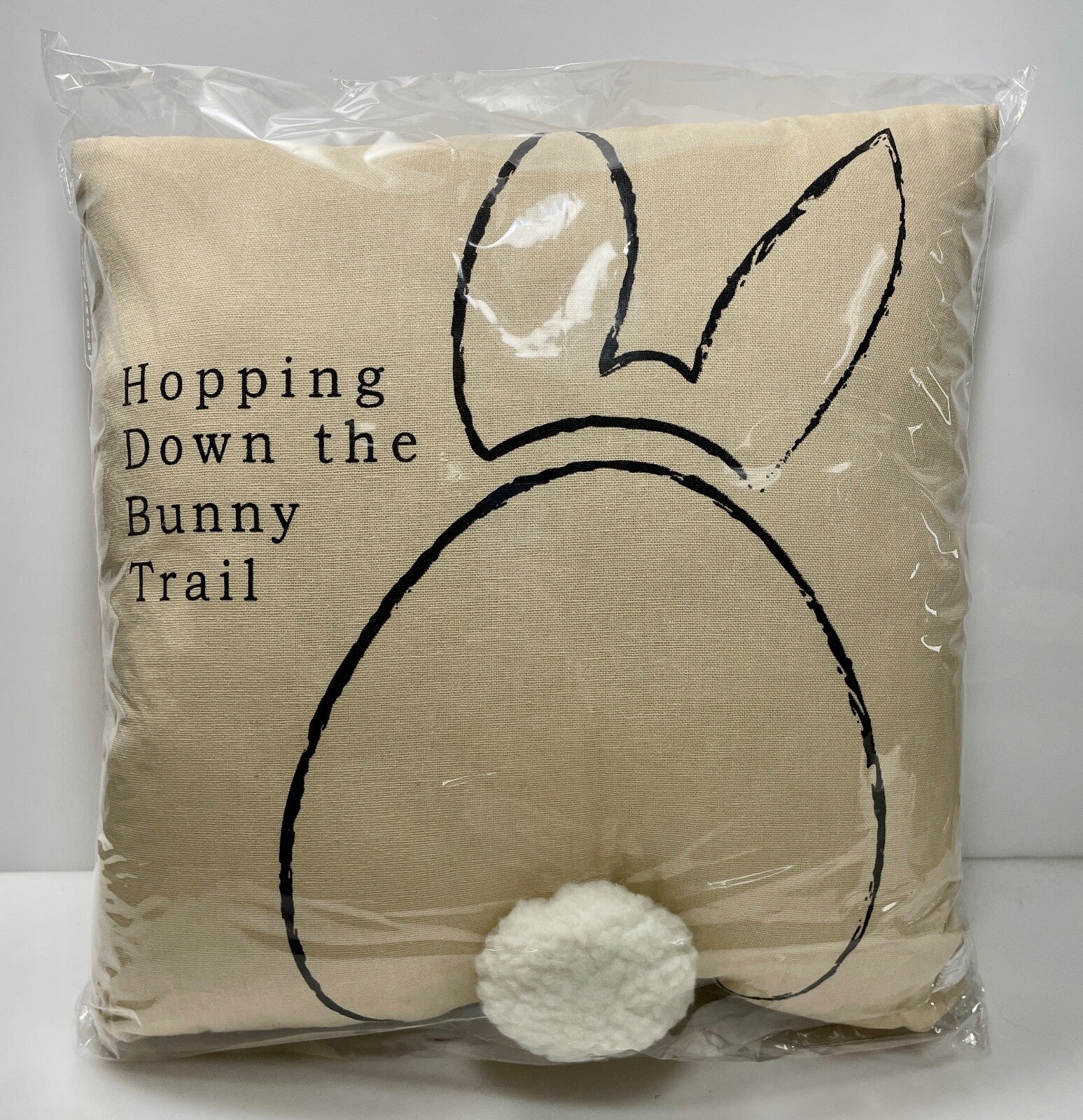 The Hearthside Collection Hopping Down The Bunny Trail Pillow 13"0
