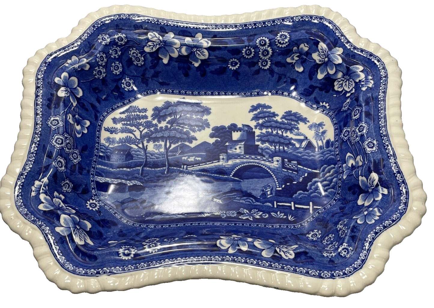 Spode Tower Blue Rectangular Covered Vegetable 10 7/83