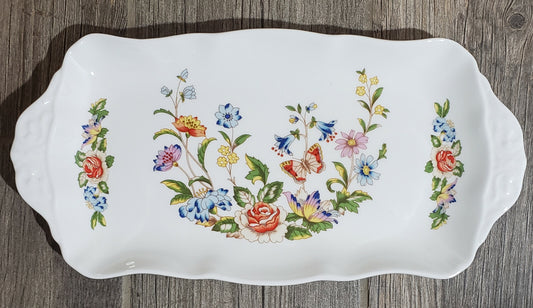 Aynsley Cottage Garden Large Sandwich Tray 12 1/4"